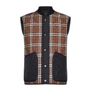 Burberry Weaverton Vest Jacka med ikonisk check Brown, Herr