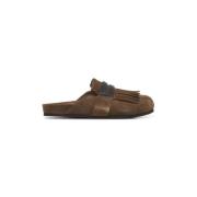 Brunello Cucinelli Bruna Sandaler med Fransdetaljer Brown, Dam