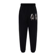 44 Label Group Mjuka Joggingbyxor i Bomull Black, Herr