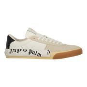 Palm Angels Suede Low-Top Sneakers White, Herr