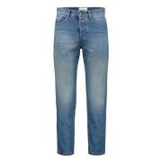 Ami Paris Klassiska denimjeans med kontrastsydd Blue, Herr