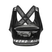 John Richmond Logo Randig Top Black, Dam