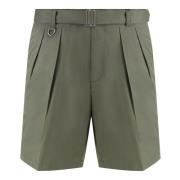 Paolo Pecora Justebara Bermuda Shorts i Bomullsblandning Green, Herr