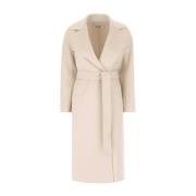 Max Mara Stiliga Kappor Kollektion Beige, Dam