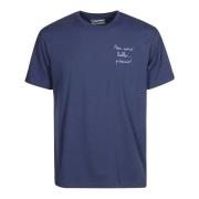 MC2 Saint Barth Bomull T-shirt med frontlogo Blue, Herr