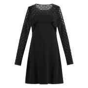 Givenchy Elegant jerseyklänning med monogramvolang Black, Dam