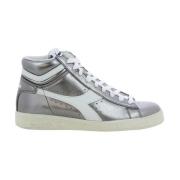 Diadora Metallic High-Top Game Skor Gray, Dam