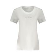 Calvin Klein Vita Bomullstoppar & T-shirt White, Dam