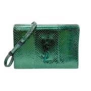 Saint Laurent Vintage Pre-owned Laeder axelremsvskor Green, Dam