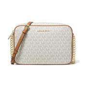 Michael Kors JET SET Crossbody-väska Beige, Unisex