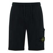 Stone Island Blå Bomull Bermuda Shorts Blue, Herr