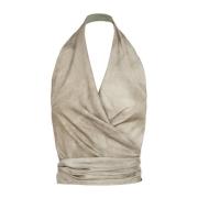 Cortana Ave, top halter nacar maltinto Beige, Dam