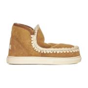 Mou Brun Virkad Sneaker Boots Brown, Dam