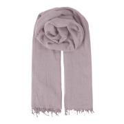 Becksöndergaard Fransad Bomullsscarf Shadow Grey Pink, Dam