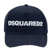 Dsquared2 Broderad Baseballkeps med Spänne Stängning Blue, Herr