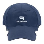 Balenciaga Marinblå Baseballkeps med Spänne Blue, Herr