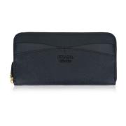 Prada Dragkedja Dam Plånbok Kalvskinn Black, Dam