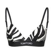 Tom Ford Zebra Print Modal Bra Top Multicolor, Dam