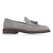 Brunello Cucinelli Herr Mockasiner i Slip-On-modell Gray, Herr