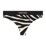 Tom Ford Vit Optisk Zebra Print Leggings White, Dam