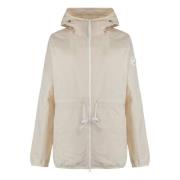 Canada Goose Teknisk Windbreaker med Logopatch Beige, Dam