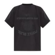 MM6 Maison Margiela Tryckt T-shirt Gray, Herr