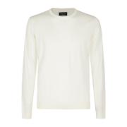 Roberto Collina Stilfull Crew Neck Sweater Beige, Herr