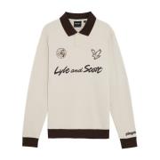 Lyle & Scott Mellanlager Playmobil Krage Sweatshirt Beige, Herr