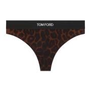 Tom Ford Leopardmönstrat Brun Underkläder Brown, Dam