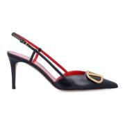 Valentino Garavani VLogo Signature Slingback Pump Black, Dam