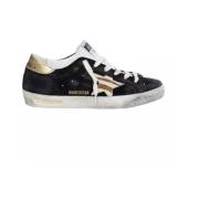 Golden Goose Super Star Sneakers med logga Black, Dam