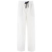 Brunello Cucinelli Komfort Fit Sportbyxor White, Dam