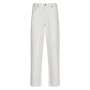 Agolde Baggy V-Midja Jeans White, Dam