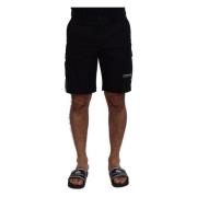 Dolce & Gabbana Elegant MainLine Svarta Shorts Black, Herr