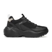 Kazar Lädersneakers med tjock sula Black, Dam