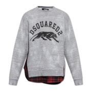 Dsquared2 Sweatshirt med logotyp Gray, Herr