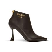 Balmain Eden kalvskinn ankelboots Black, Dam