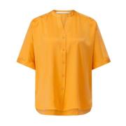 Herzen's Angelegenheit Silke Oversized Blus med Korta ärmar Orange, Da...