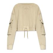 Dsquared2 Sweatshirt med band Beige, Dam