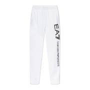 Emporio Armani EA7 Sweatpants med logotyp White, Herr