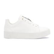 Kazar Vita minimalistiska sneakers på en enkel sula White, Dam