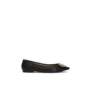 Kazar Platta quiltade monogram pumps Black, Dam