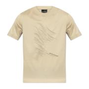 Emporio Armani T-shirt med brodyr Beige, Herr