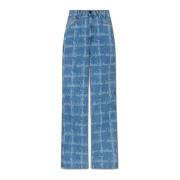 Vivienne Westwood Jeans med logotyp Blue, Dam