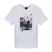 Emporio Armani T-shirt med tryck White, Dam