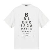 Balenciaga T-shirt med logotyp White, Herr