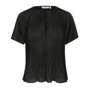 InWear Elegant Veckad Topp Svart Black, Dam