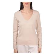 Gran Sasso Stilren Pullover Sweater Beige, Dam