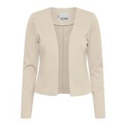 ICHI Elegant Öppen Blazer i Doeskin Beige, Dam