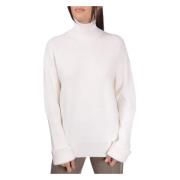 Gran Sasso Lupetto Turtleneck Sweater White, Dam